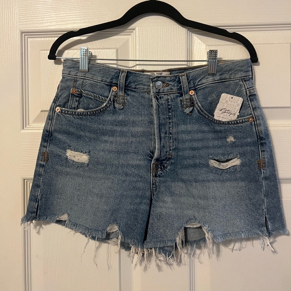 Free People Button Fly Shorts